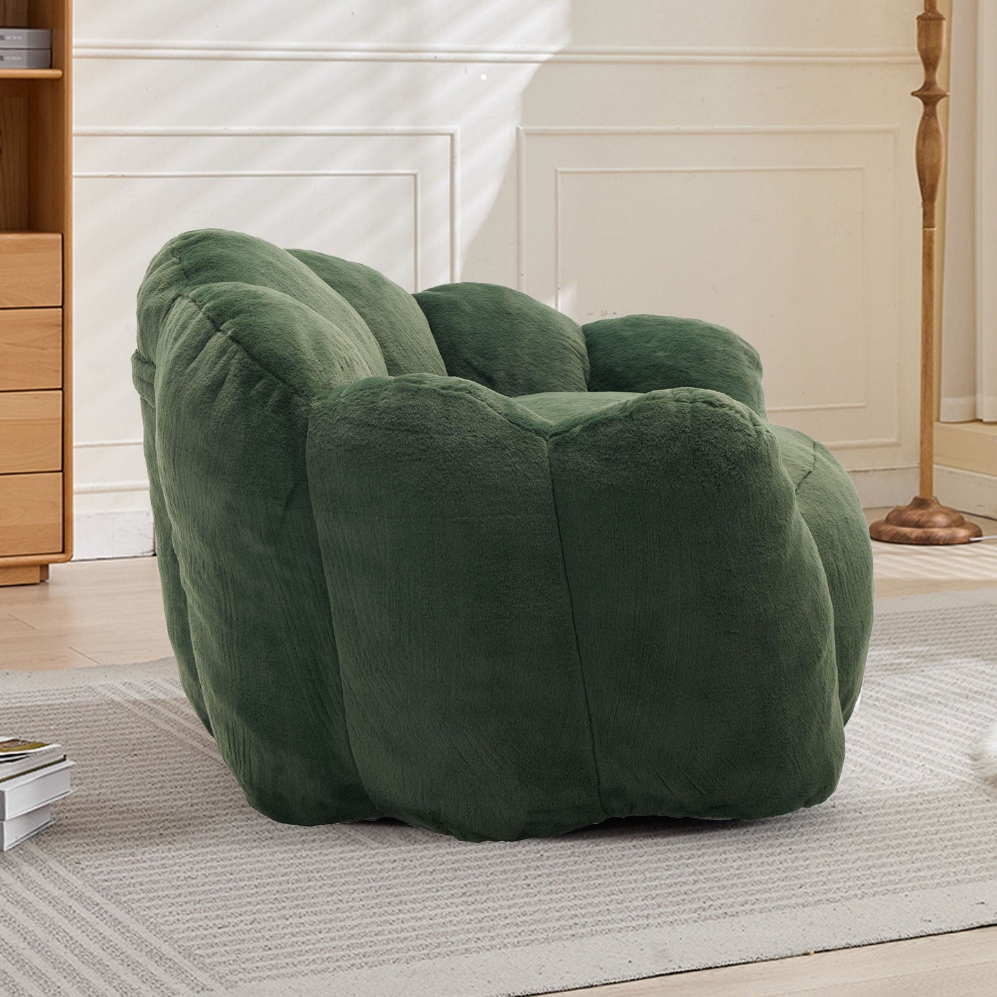Elegant Lotus Style Pull Down Sofa with Legs