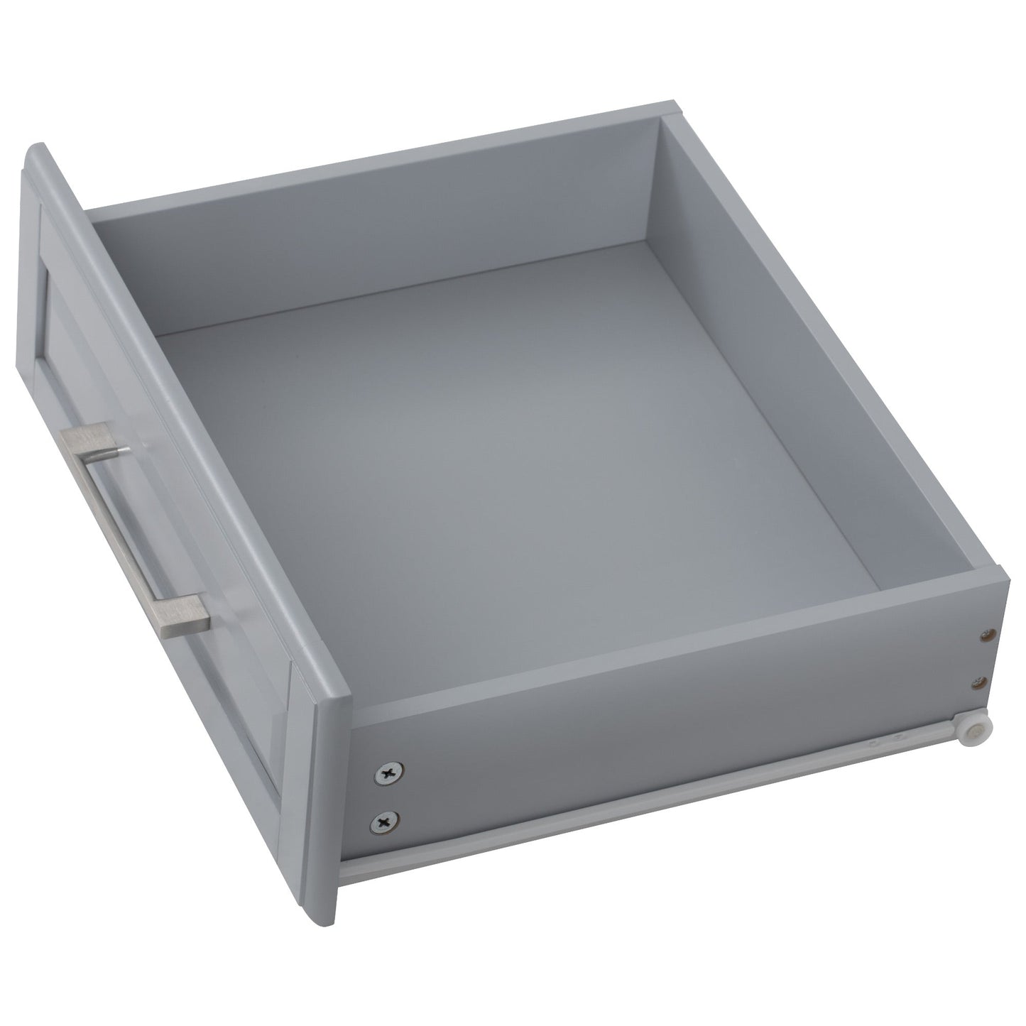 K&K Tilt Trash Can Cabinet Kitchen Island, gray finish, interior storage, tilt-out can by HouseOfZazla on Tampa Home & Garden Store