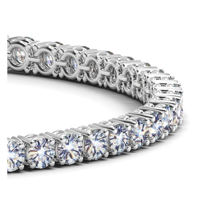 Lab grown round diamond tennis bracelet in 14k white gold, 8 ctw F/G VS2/SI1 on Tampa Home & Garden Store