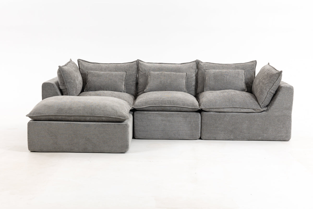 Oversized Modular Cloud Sofa And Cotton Fabric