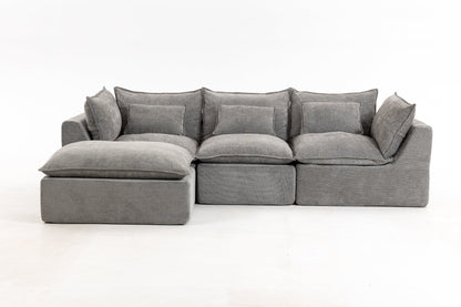Oversized Modular Cloud Sofa And Cotton Fabric