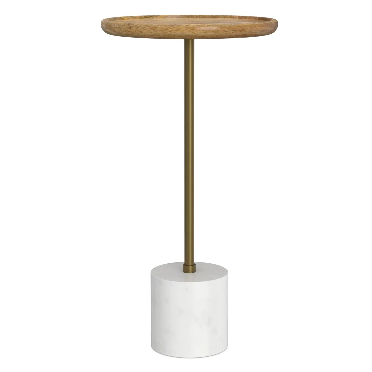 Turner Side Table With Marble Base and Frame