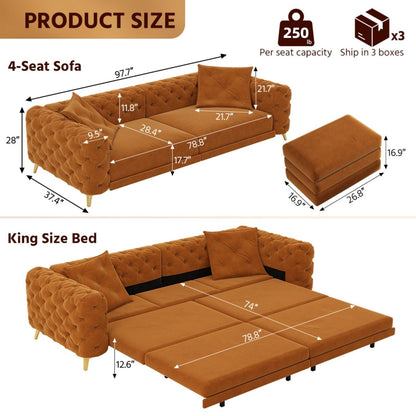 The 3 In 1 Convertible Sofa and Deep Seats