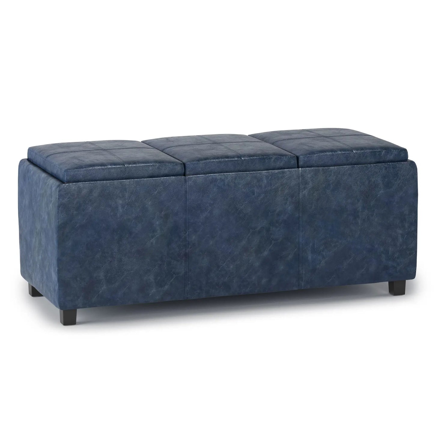 Avalon Upholstered Storage Ottoman With Trays