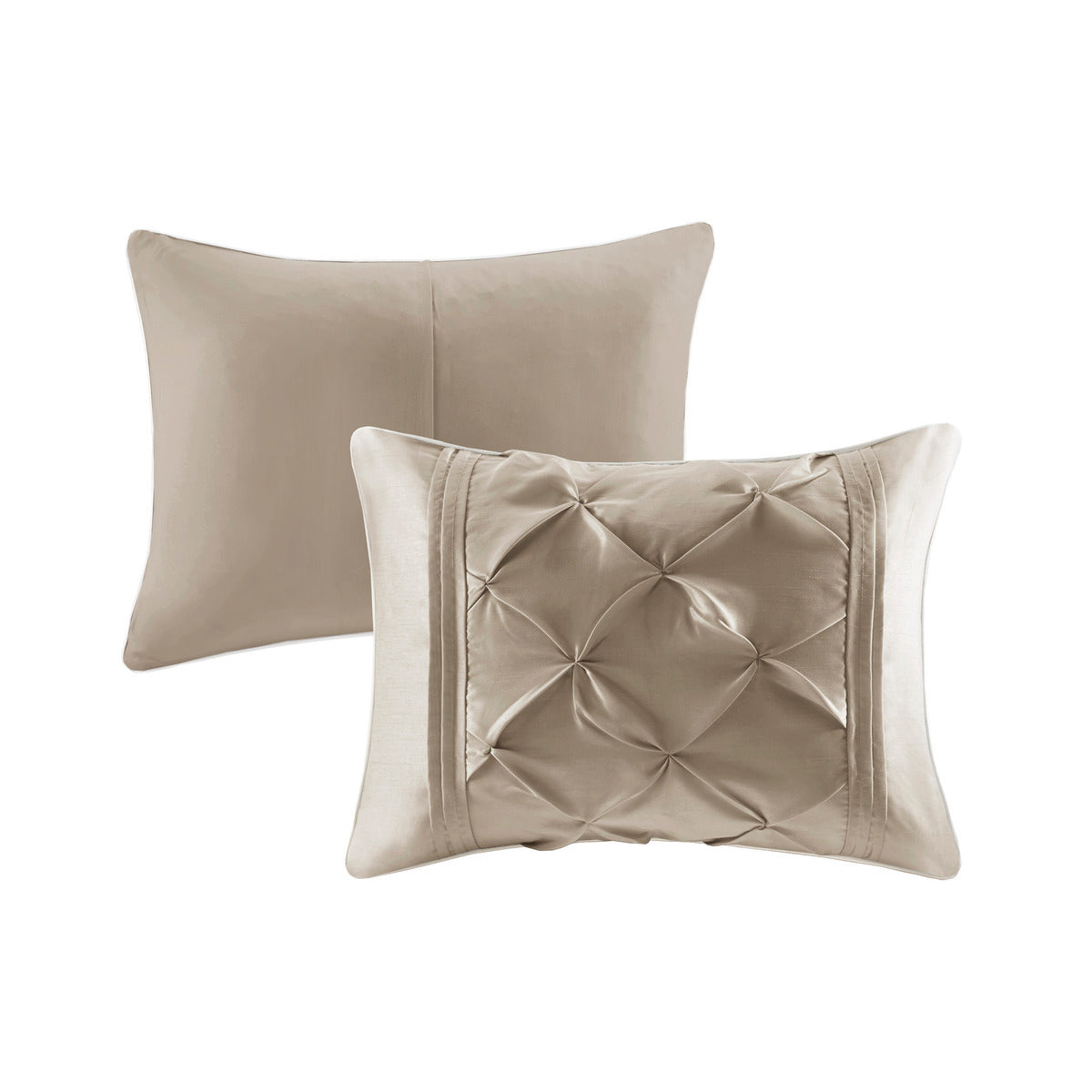 Elegant 7 Piece Tufted Comforter Set For A Queen