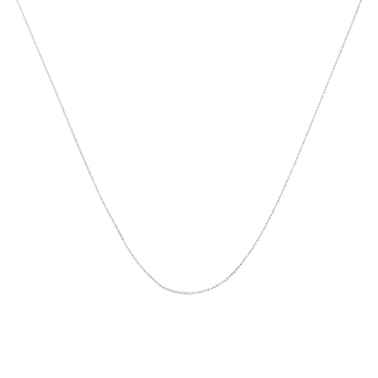 Solid 10K yellow gold 0.5mm dainty rope chain necklace unisex on Tampa Home & Garden Store