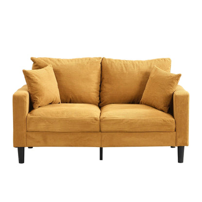 Modern tan corduroy two-piece sofa set with three-seat and two-seat sofas on Tampa Home & Garden Store