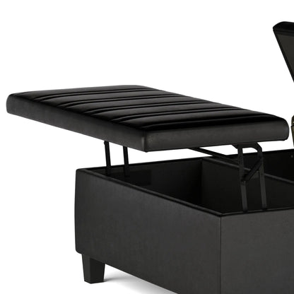 Ellis Coffee Table Storage Ottoman Contemporary