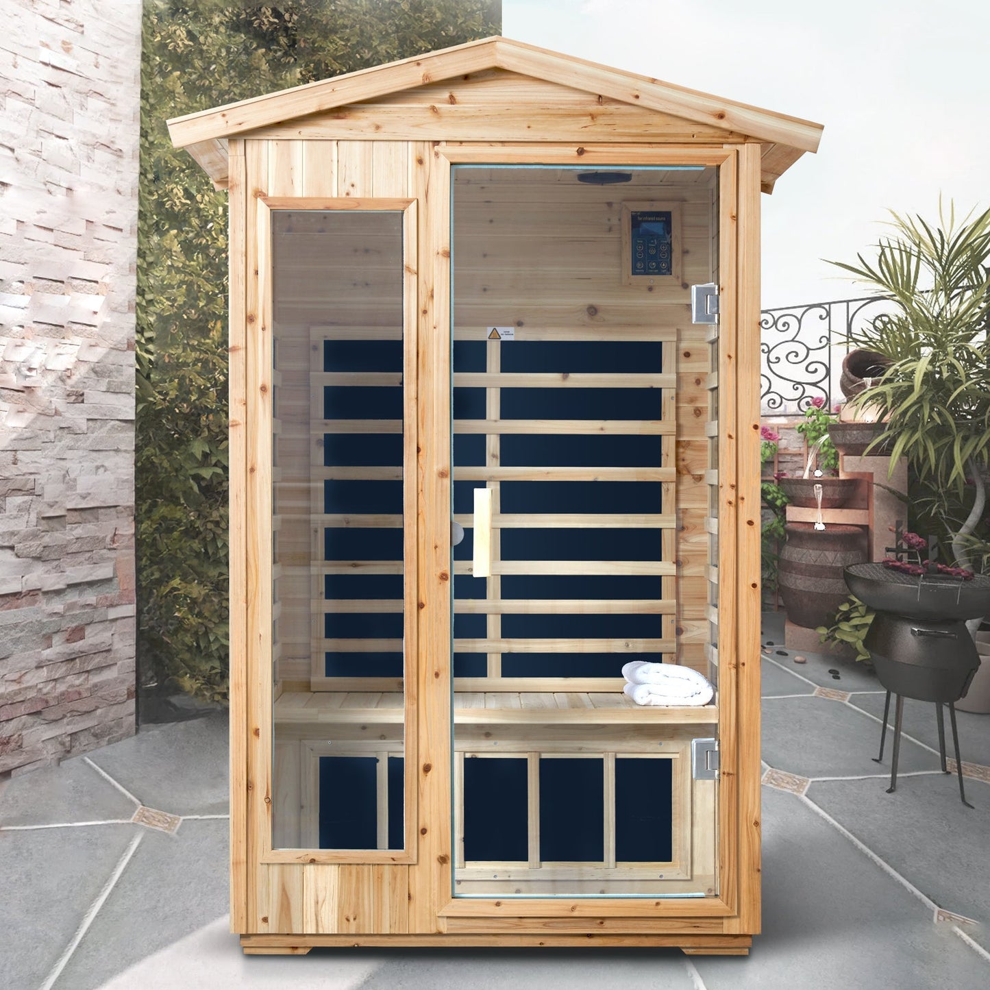 Two Person Far Infrared Fir Sauna with Bluetooth