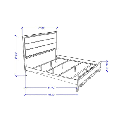 Mirage 5 Piece Bedroom Set In Durable Rubber Wood
