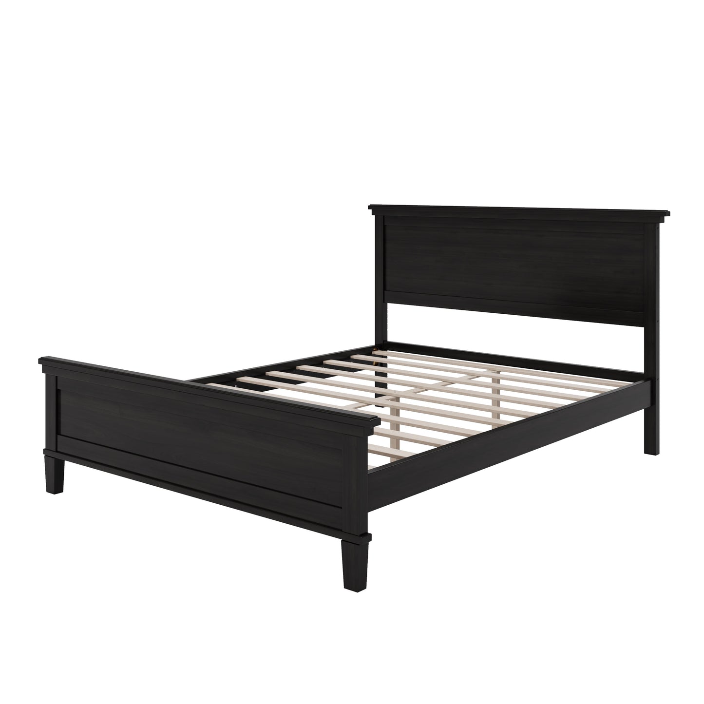 Full Size Modern Wood Bed Frame and Headboard