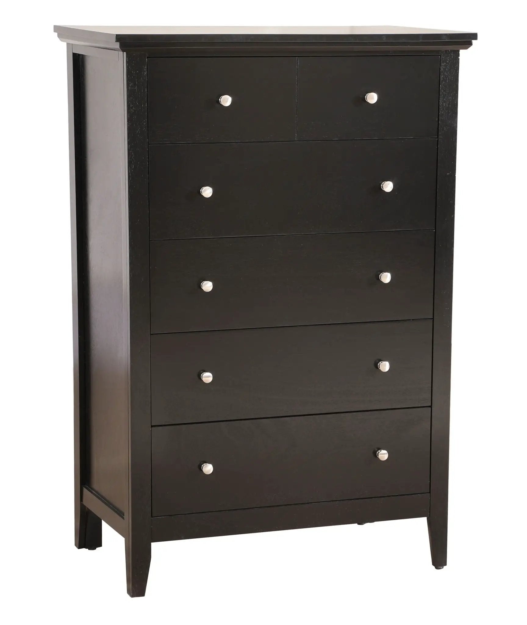 Hammond Chest accent chest in black finish with silver knob pulls on Tampa Home & Garden Store