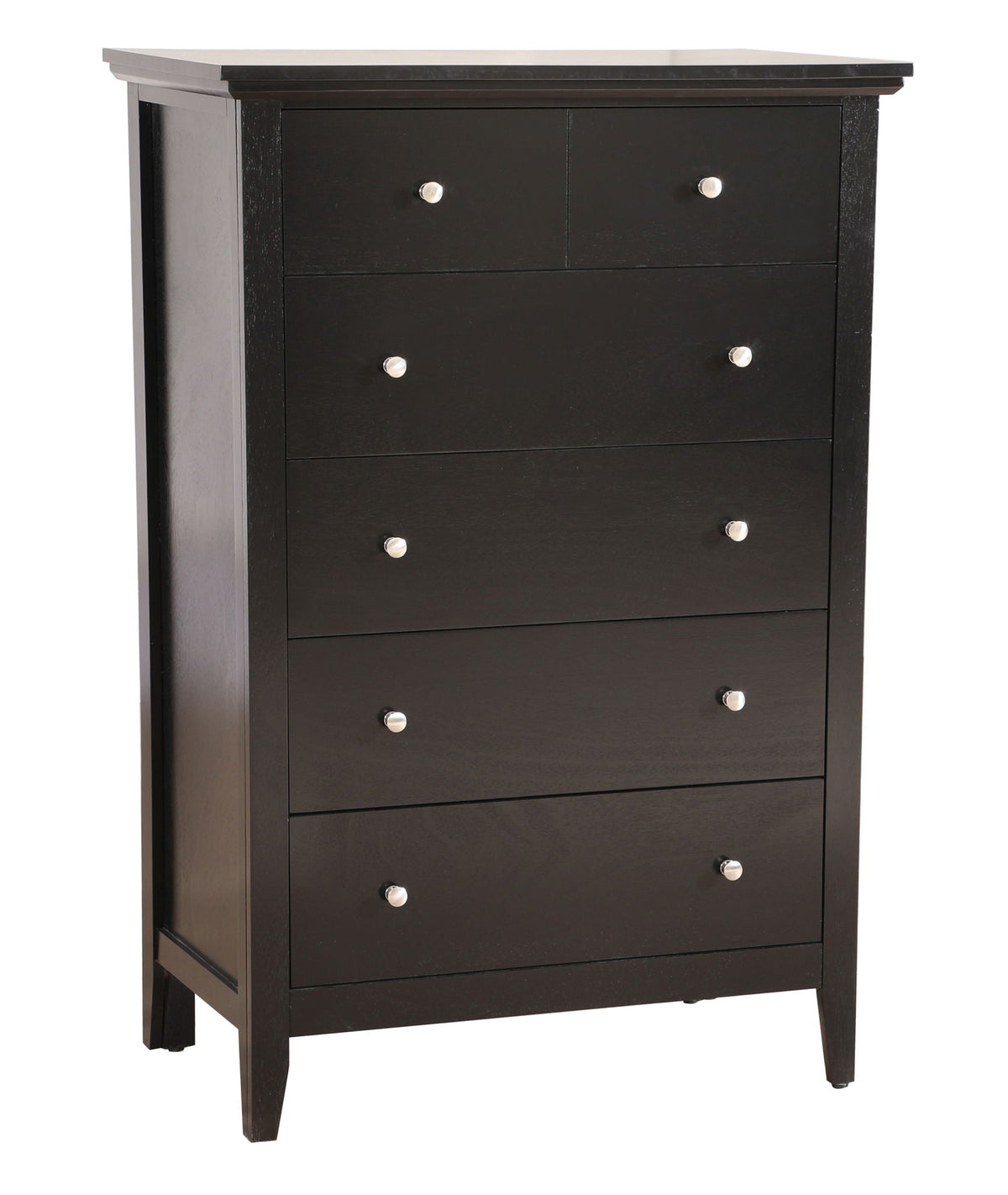 Accent chest with real wood veneers, black finish and nickel knobs, HouseOfZazla on Tampa Home & Garden Store