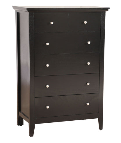 Accent chest with real wood veneers, black finish and nickel knobs, HouseOfZazla on Tampa Home & Garden Store