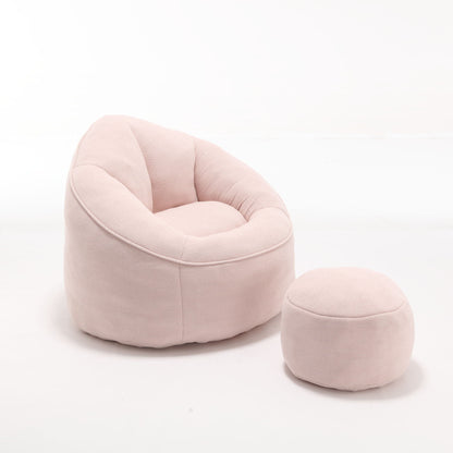 Cozy Bean Bag Chair With Foam and Footrest