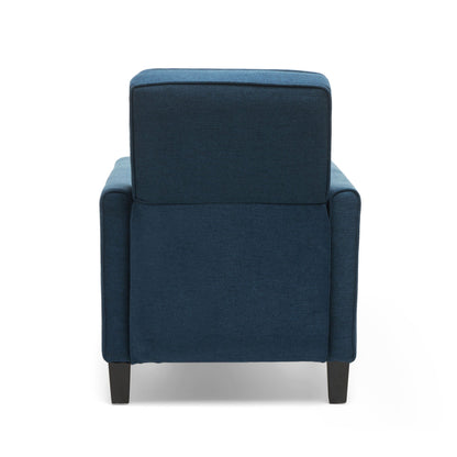 Upholstered Push Back Recliner Chair and Lounge