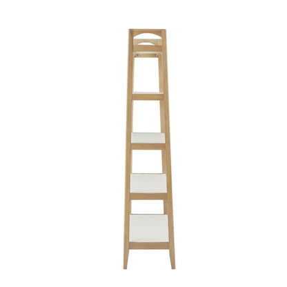 Parker Bookcase with Five Shelves Off White