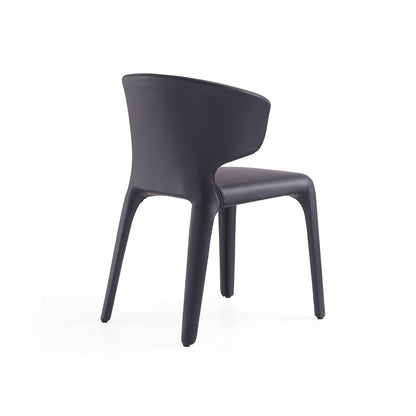 Conrad dining chair set of 2 with metal frame in black, sleek design by HouseOfZazla on Tampa Home & Garden Store
