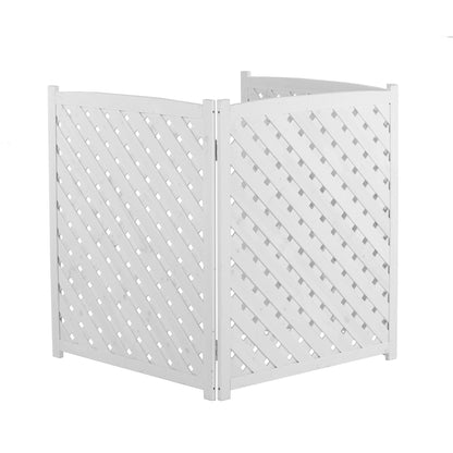 Outdoor 3 Panel Air Conditioner Screen For Patios