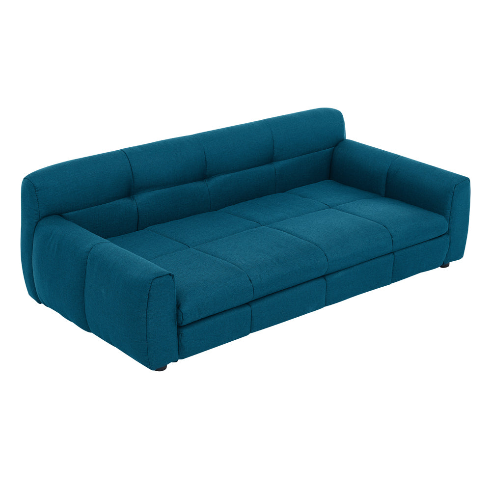 Pet Bed HouseOfZazla dark blue oversized sofa-style bed with tufted cushions for big dogs on Tampa Home & Garden Store