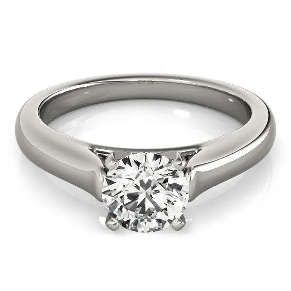 14k white gold cathedral solitaire diamond engagement ring, 1 cttw, by Bids.com on Tampa Home & Garden Store