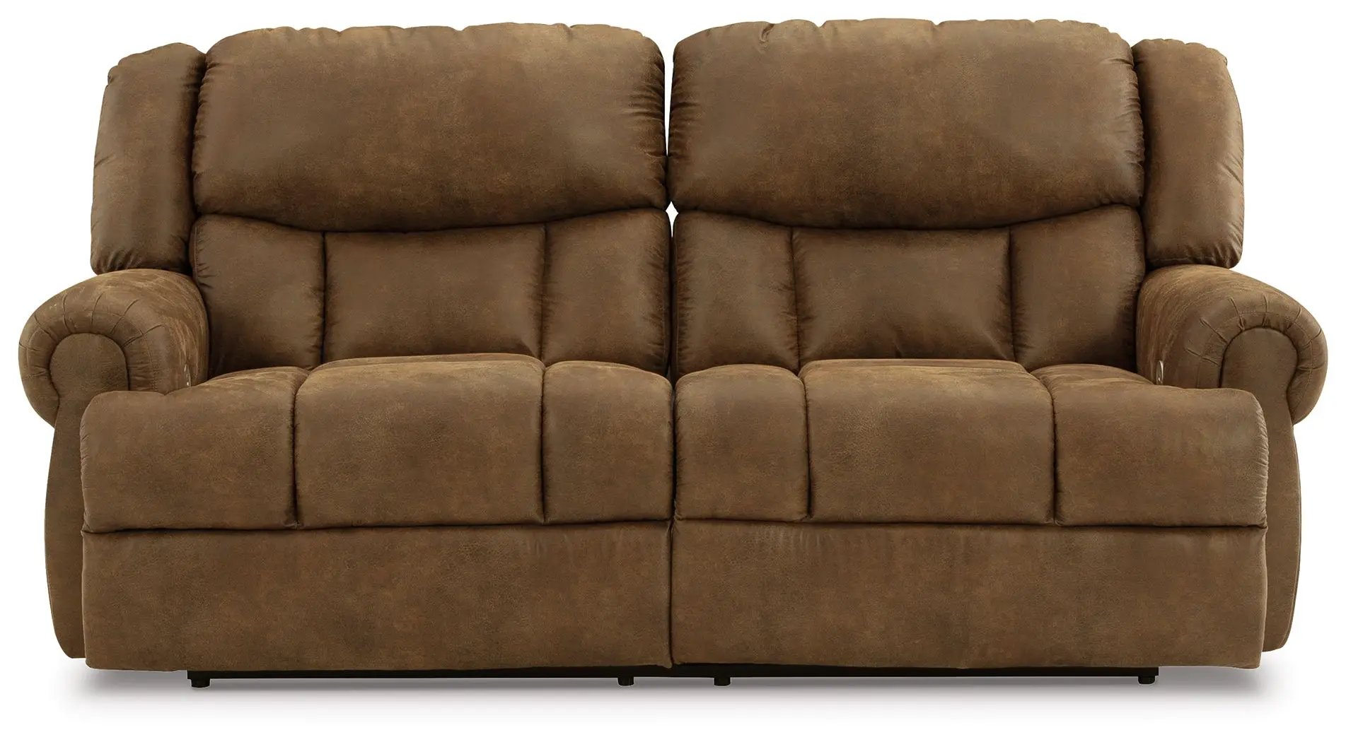 Boothbay 2-Seat Reclining Sofa with brown leather-look upholstery by Unique Piece Furniture on Tampa Home & Garden Store