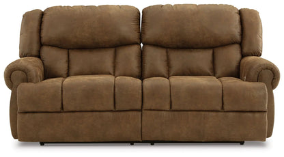 Boothbay 2-Seat Reclining Sofa with brown leather-look upholstery by Unique Piece Furniture on Tampa Home & Garden Store