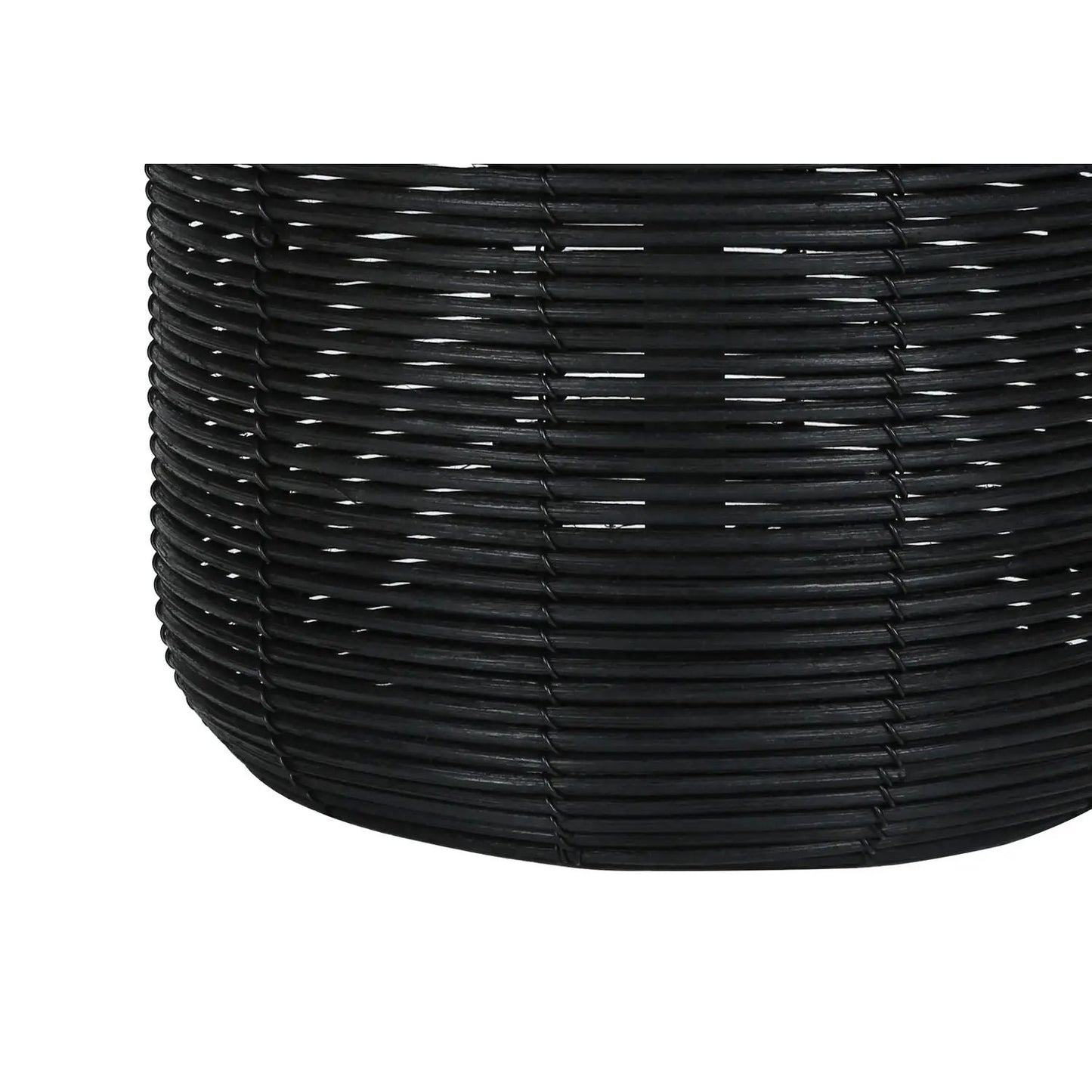 Table lamp with black rattan weave shade, modern style by Unique Piece Furniture on Tampa Home & Garden Store