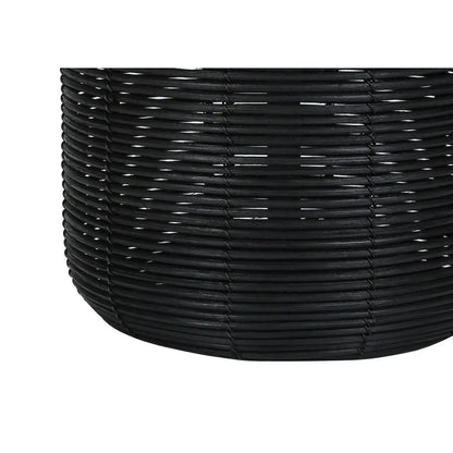 Table lamp with black rattan weave shade, modern style by Unique Piece Furniture on Tampa Home & Garden Store