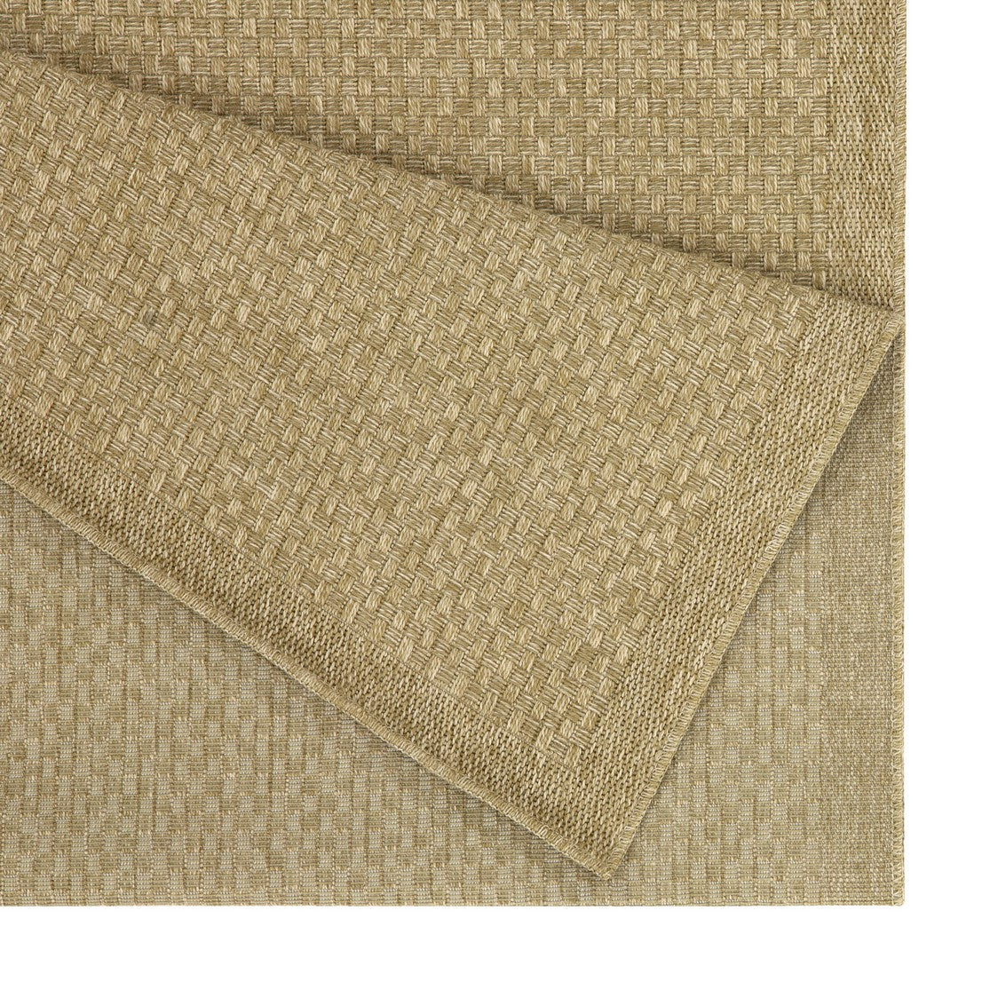 Earth GC_NTL1004 jute indoor/outdoor area rug by HouseOfZazla, natural beige woven texture on Tampa Home & Garden Store
