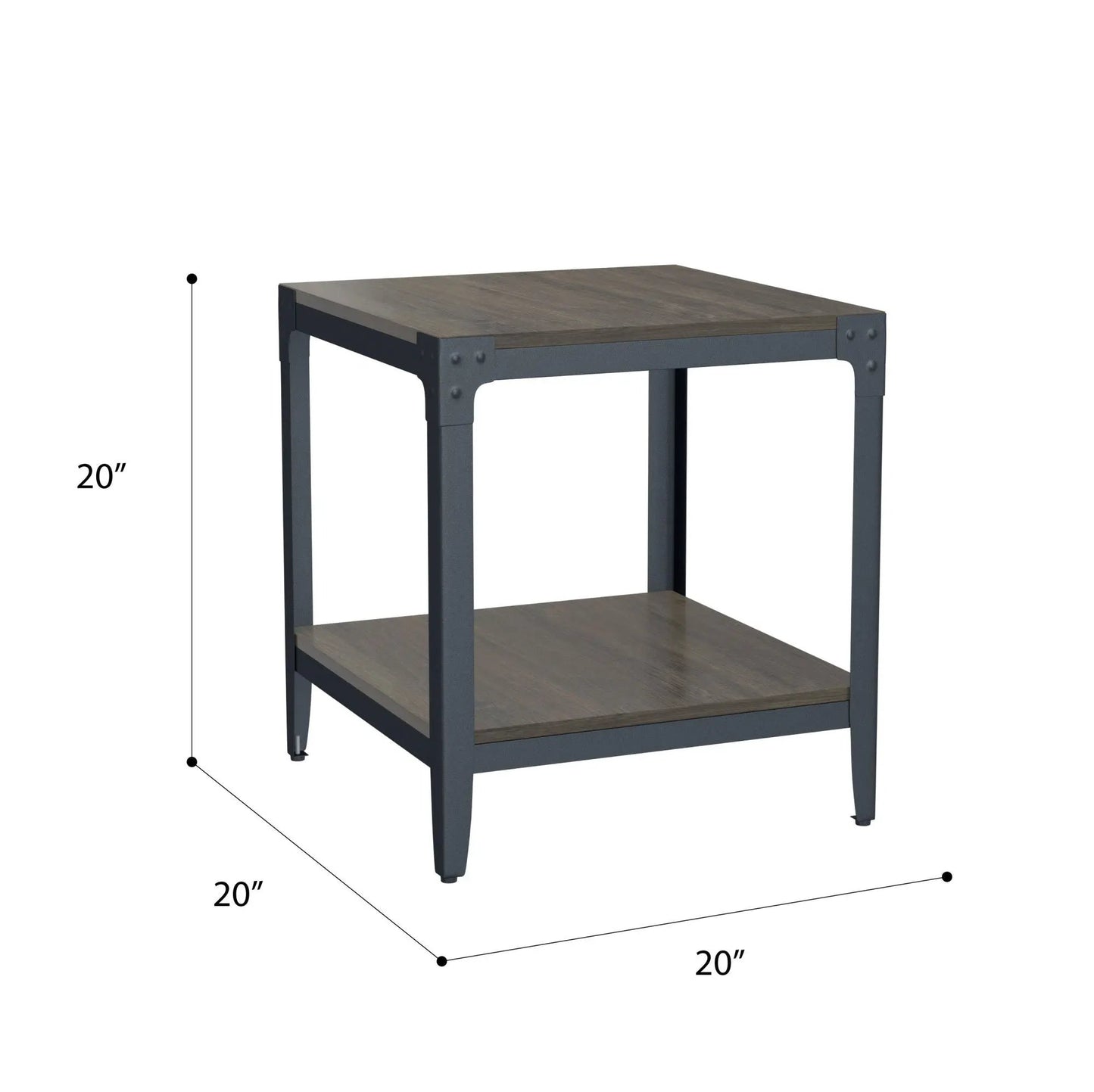 Drake Coffee Table Industrial Style Easy Assembly