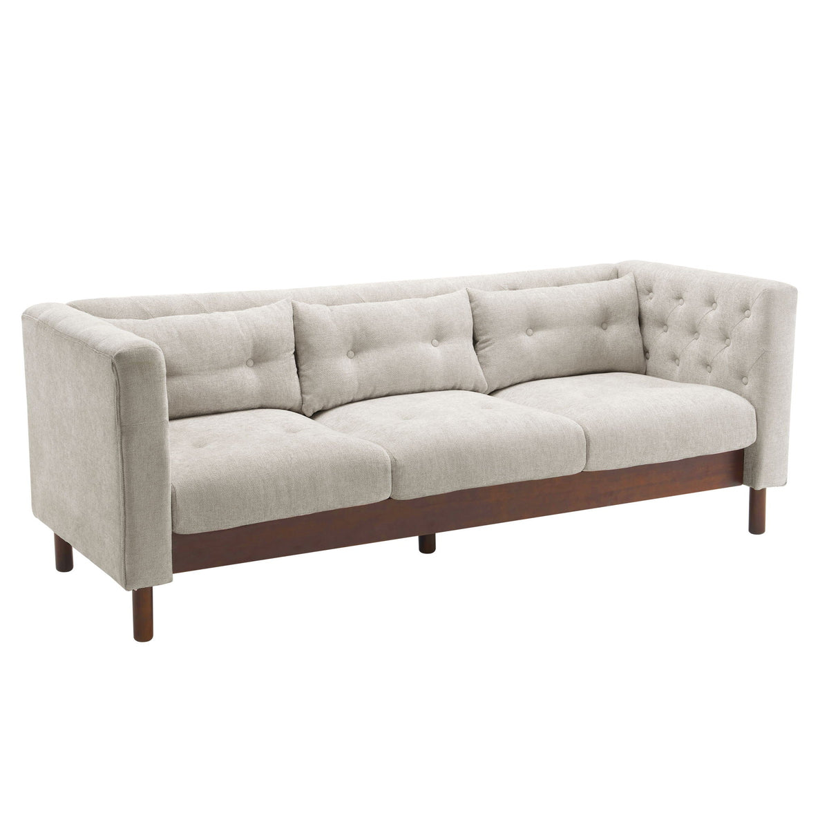 Luxurious Tufted Upholstered Living Room Sofa