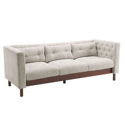 Luxurious Tufted Upholstered Living Room Sofa