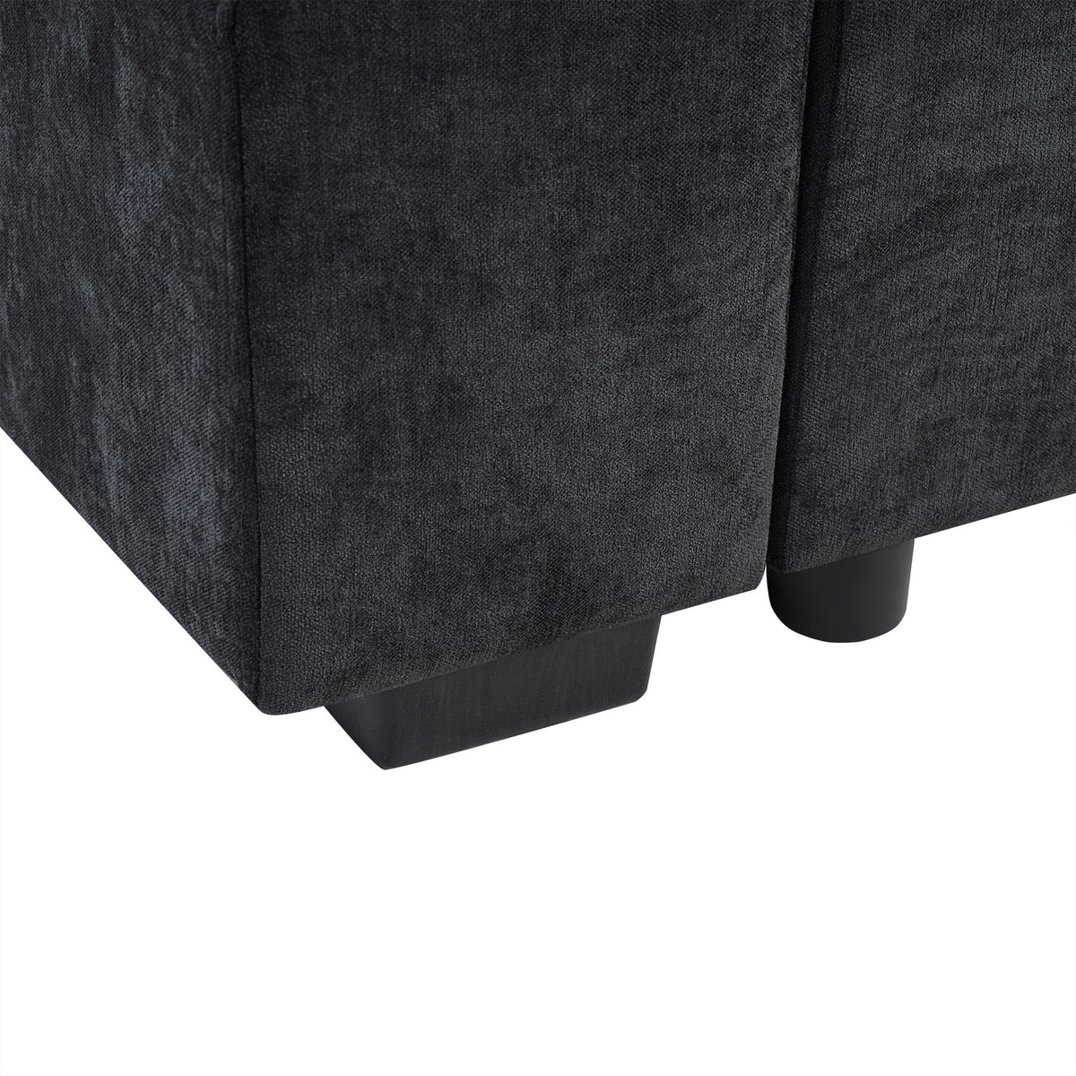 Modern L Shaped Sofa With Storage And Upholstery
