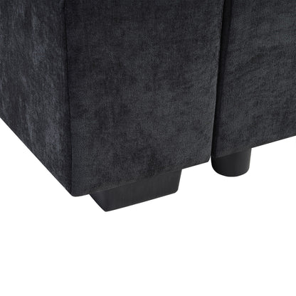 Modern L Shaped Sofa With Storage And Upholstery