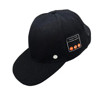 Bluetooth-compatible Music Hat black cap with music-control patch FLIPSTYLEZLLC on Tampa Home & Garden Store