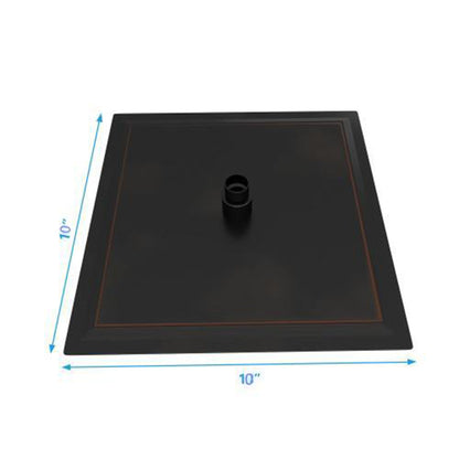 10in square rainfall shower head with silicone nozzles oil-rubbed bronze by HouseOfZazla on Tampa Home & Garden Store