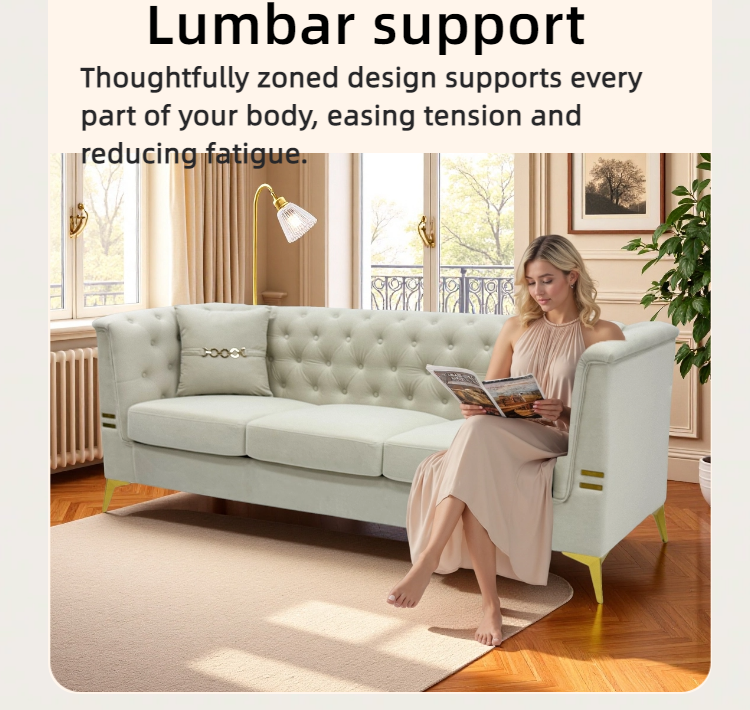 Modern Velvet Sofa Set and Plush Home Seating