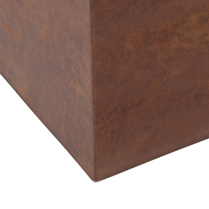 Rockwood Upholstered Cube Ottoman with Tray