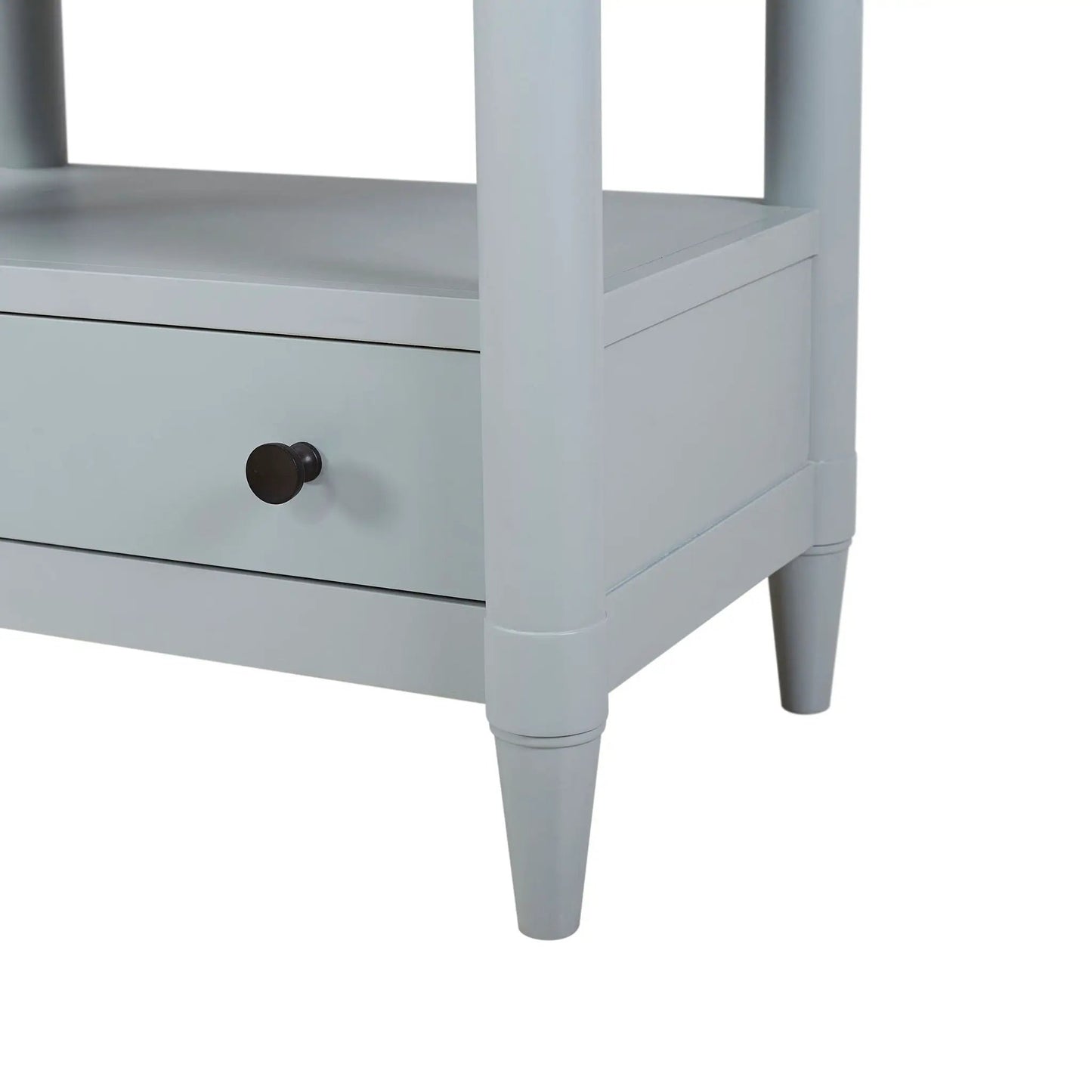 Open Nightstand With 2 Drawers and Felt Lined Top