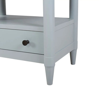 Open Nightstand With 2 Drawers and Felt Lined Top