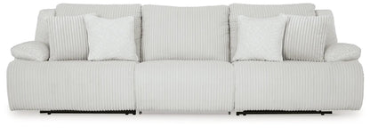 Top Tier Corduroy Reclining Sectional with Chaise