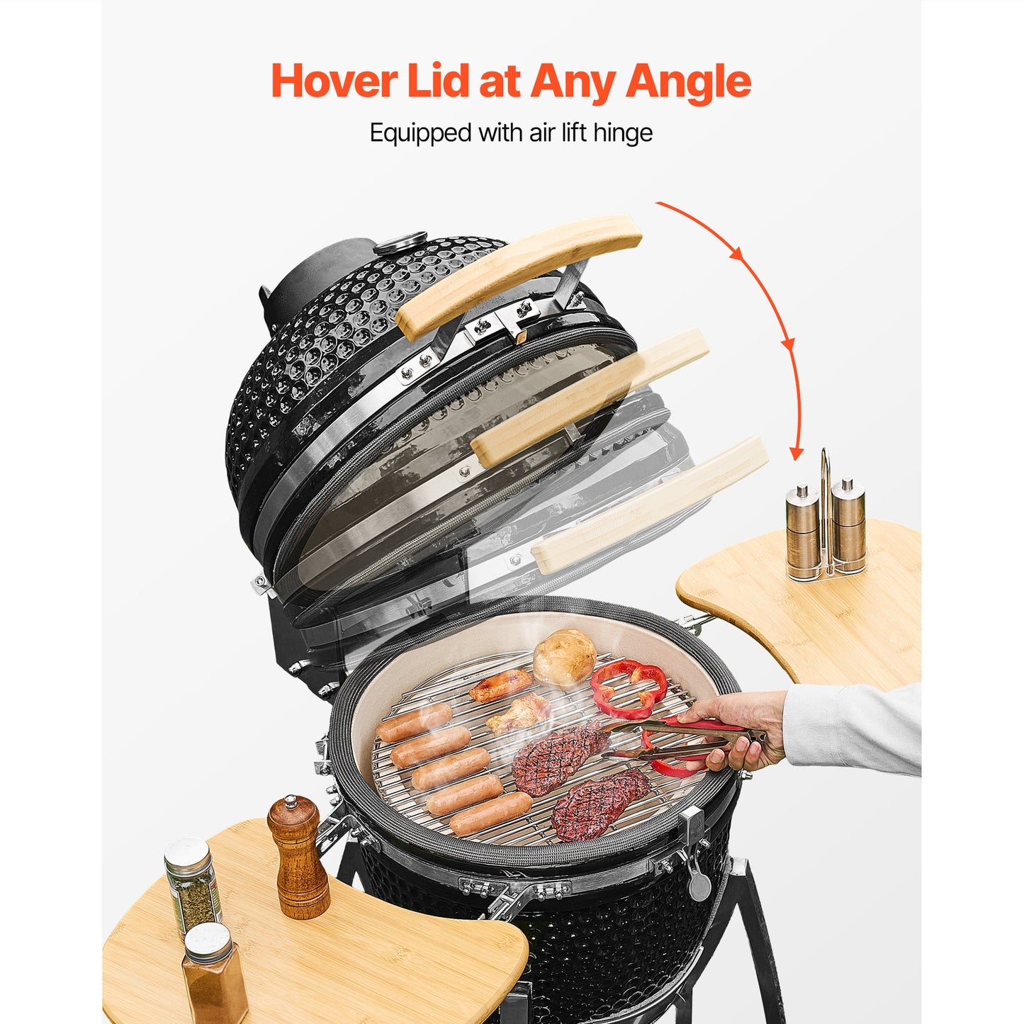 Heavy Duty Kamado Charcoal Smoker and Grill