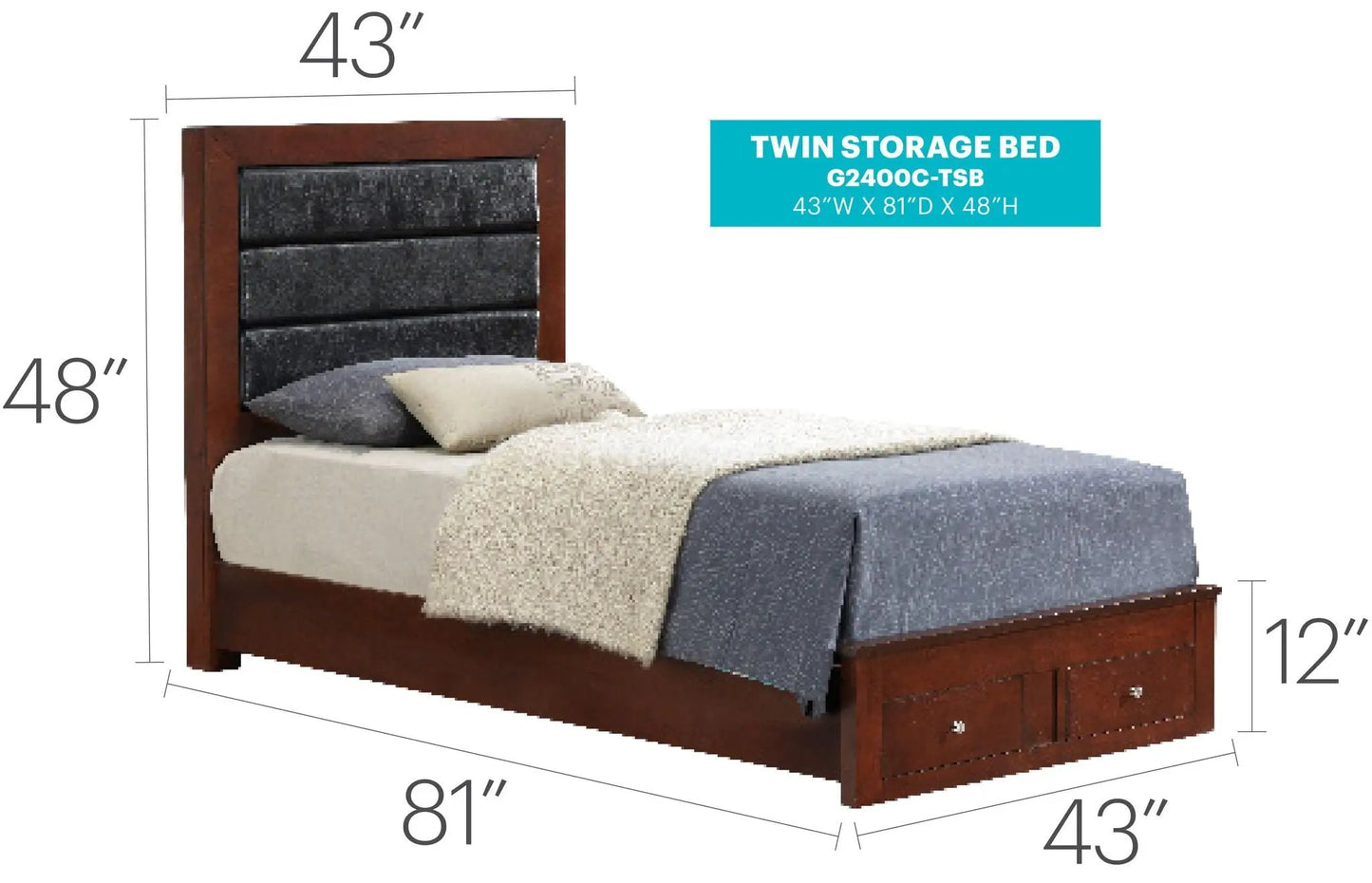 Elegant Storage Bed for Cozy Bedroom Spaces