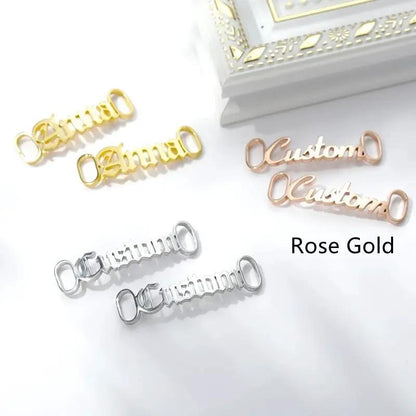 Casual Shoes Stainless Steel Custom Name Buckle