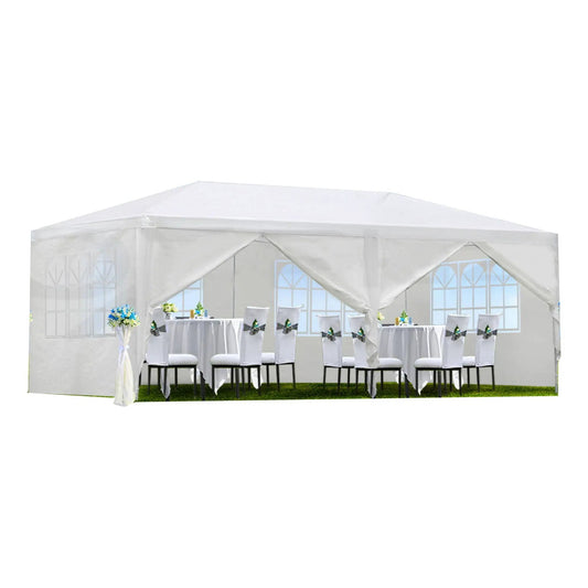 Wedding Party Canopy Tent white gazebo with 6 sidewalls Unique Piece Furniture on Tampa Home & Garden Store