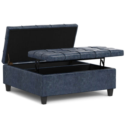Harrison Upholstered Coffee Table Storage Ottoman