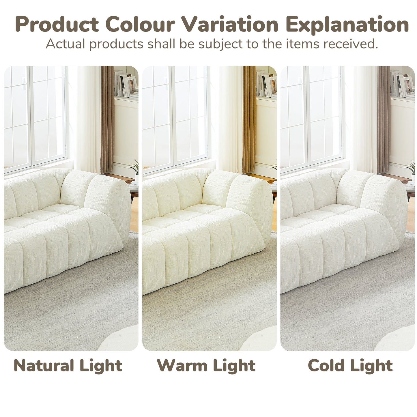 Modern Chenille Sofa for a Cozy Living Room
