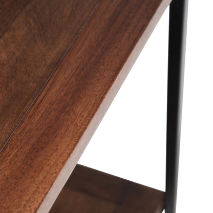 Skyler Solid Mango Wood Table and Metal Base
