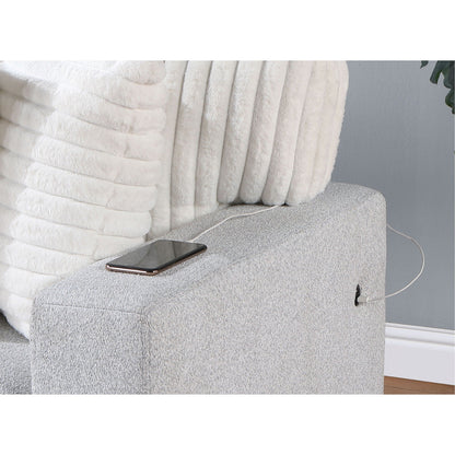 Reversible Pull Out Bed and a Gray Couch